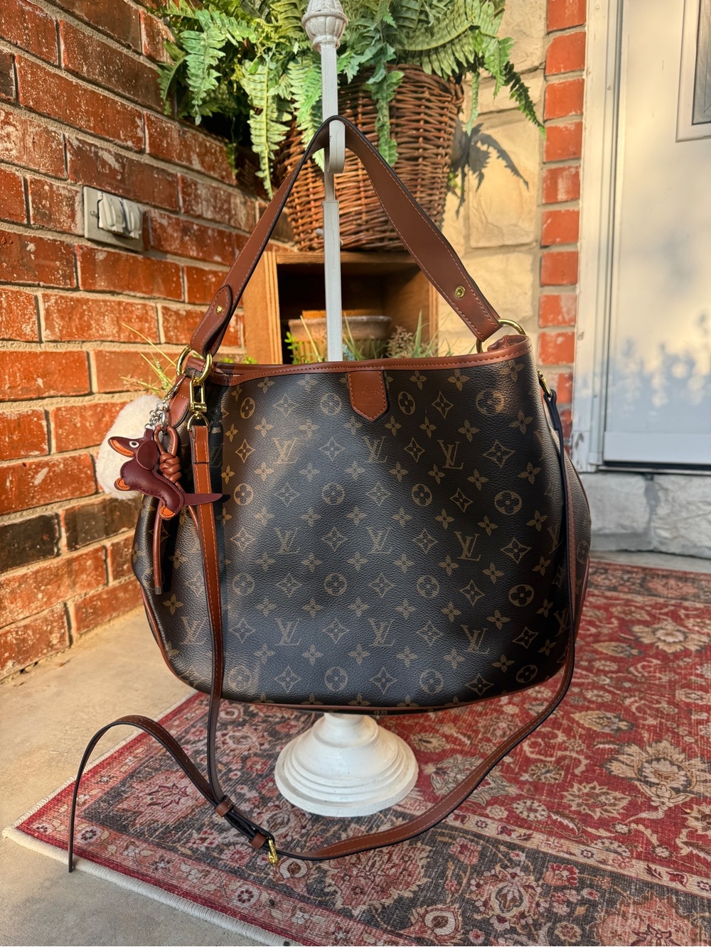 Brown Monogram Shoulder Bag